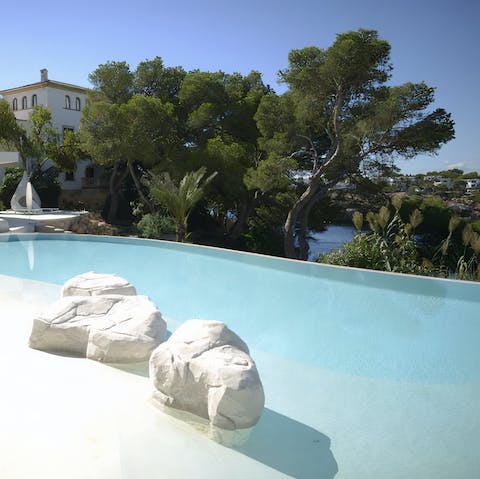 Enjoy a refreshing dip in the pool as the Mallorcan sun warms your skin