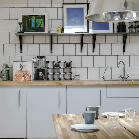 A stylish kitchen design