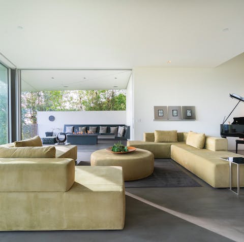 Sprawl out sofas – indoors, or out – it's your call