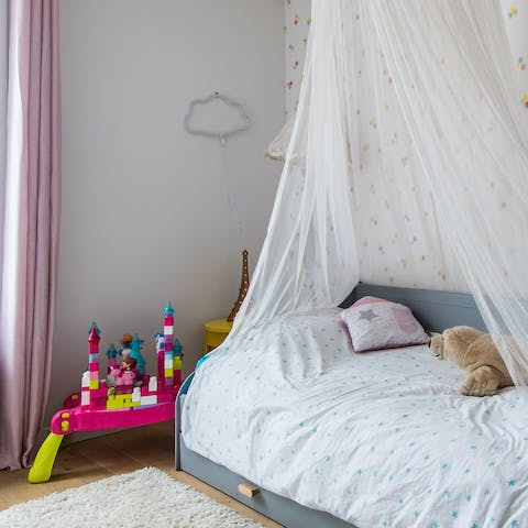 Toy-filled & charming child's bedroom