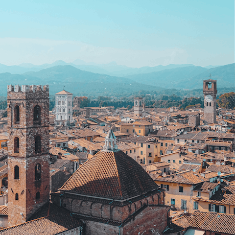 Enjoy the convenience of your ultra-central location in Lucca – walk to Lucca Cathedral and Guinigi Tower in two minutes  