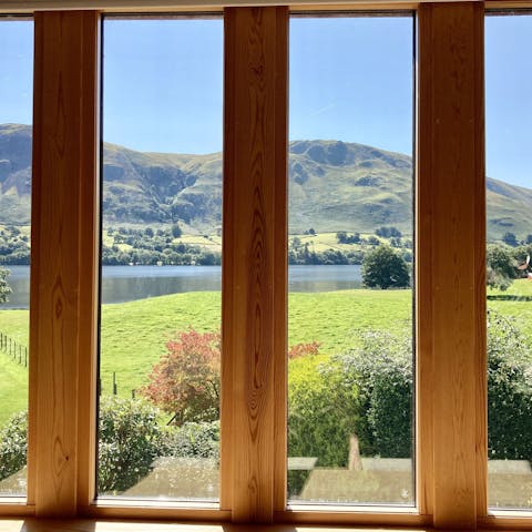 Wake up to views of the lake and surrounding fells from the bedrooms