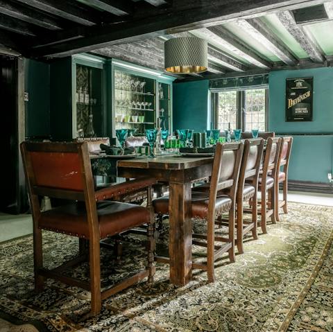Have a family dinner in the original 16th-century dining room