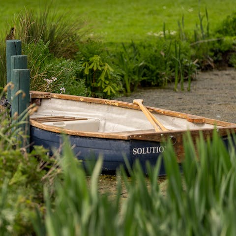 Take a rowing boat out on the lake