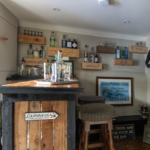 Try a tipple in the gin bar