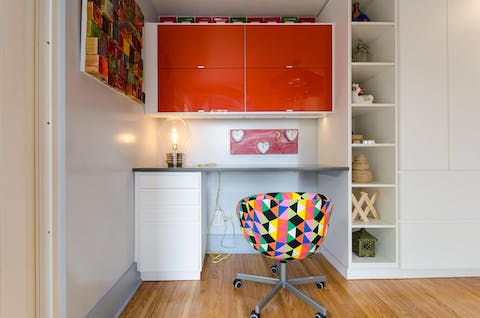 A snazzy & colourful workspace