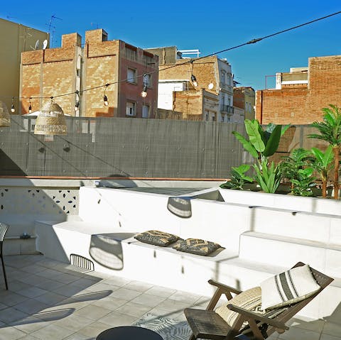 Soak up some vitamin D from the sun-kissed rooftop terrace