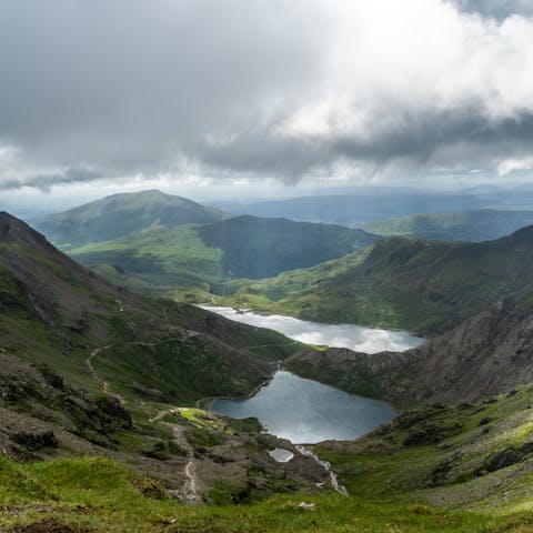 Hike through the unspoiled landscapes of the nearby Snowdonia National Park