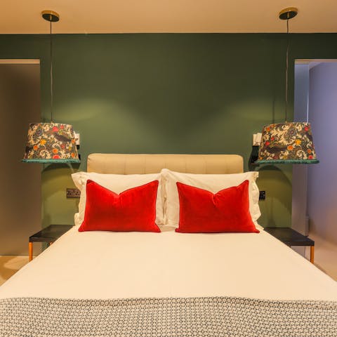 Fall into your cosy and beautifully styled bed at the end of long days exploring the city