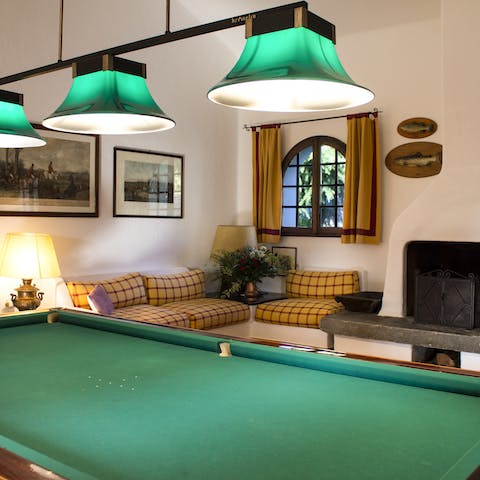 Play billiards with your family