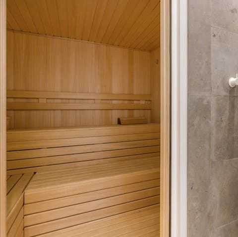 Treat yourself to a spell in the sauna and leave with a healthy glow on your face