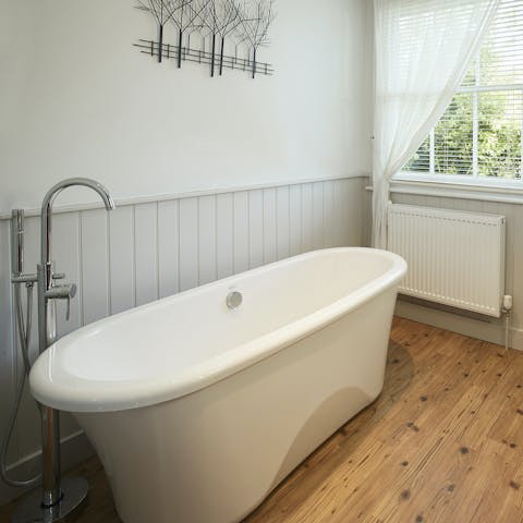 Sink into the bath for a soak after hiking at Smallhythe Place