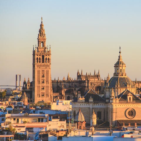 Explore the beautiful city of Seville, marvelling at the masterful architecture and historical sights