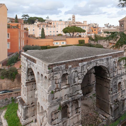 A view of the Roman ruins
