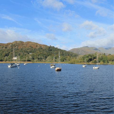 Admire Lake Windermere from its shores or hop on a boat
