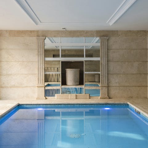 The private indoor pool