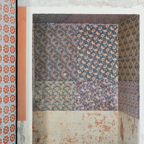 The patterned wallpaper