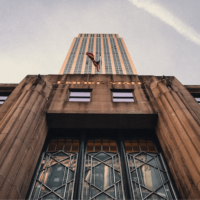 Marvel at the grand scale of the iconic Empire State Building – it's a fifteen-minute walk away