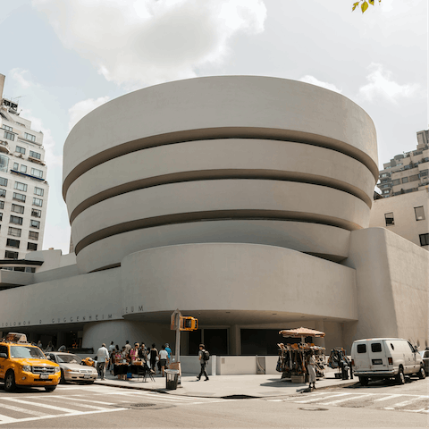 Visit the  Guggenheim Museum, twenty minutes away on foot