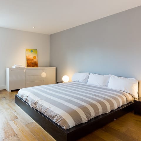 Kick back in the enormous bed at the end of the day