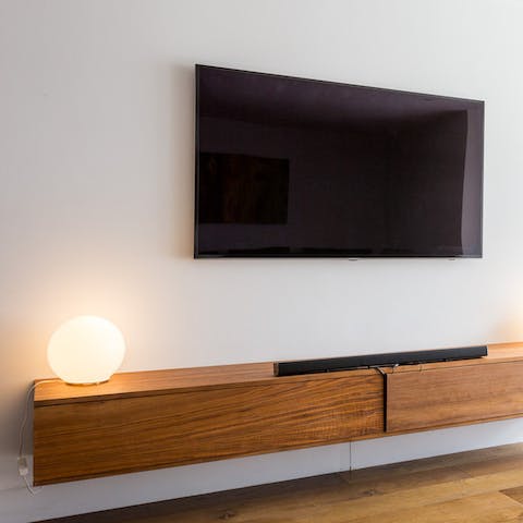 Cosy up and enjoy a movie on the big screen for relaxing nights in