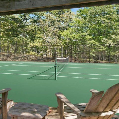 Get competitive on the tennis court