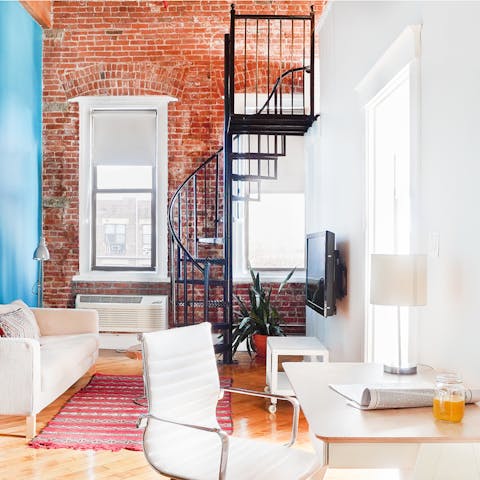 Try out loft-style living in Brooklyn for awhile 