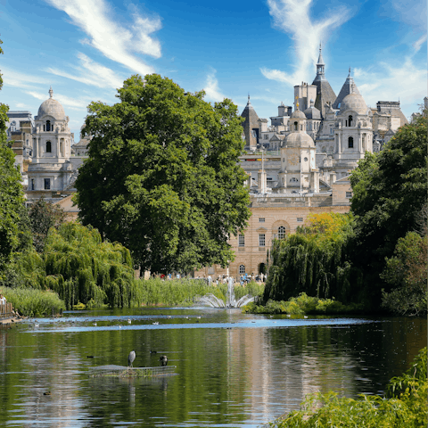 Stay just a five-minute walk from the huge green space of Hyde Park