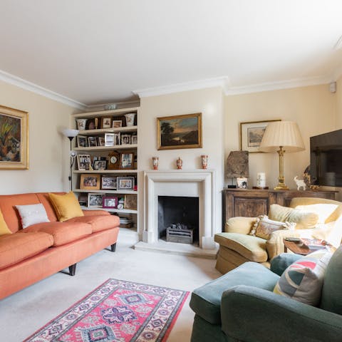 Settle into a cosy living room promising a homely feel