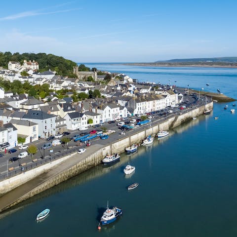 Explore Appledore's quay from your front door