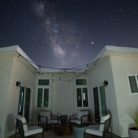 Stay up and do some stargazing  from the terrace