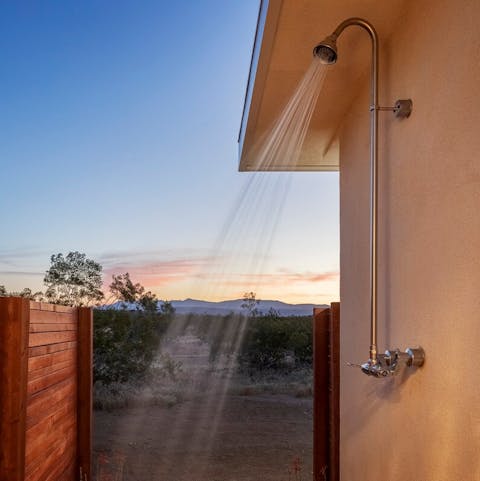Take a refreshing shower in the great outdoors