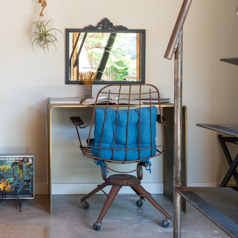 Get some work done at the antique desk