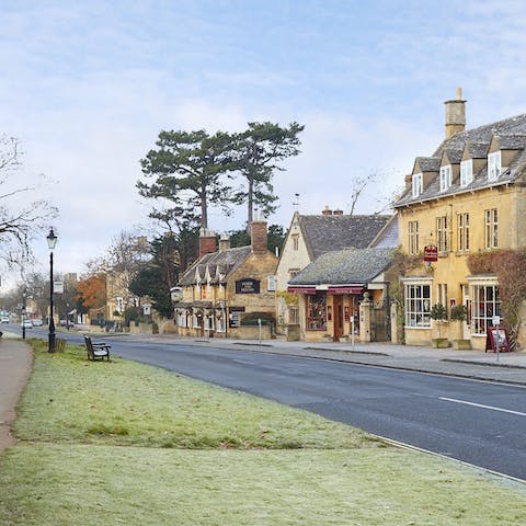 Enjoy strolling through picturesque Cotswolds villages