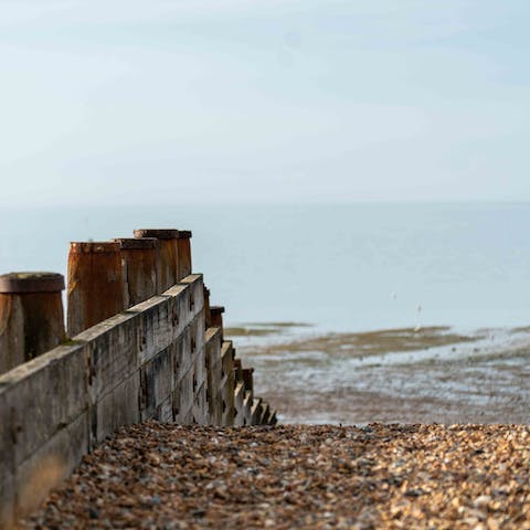 Explore the Kent coastline, starting with the beach just across the street