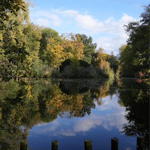 Stay in a riverside neighbourhood, where you can picnic in the Großer Tiergarten