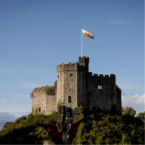 Hop in a cab to check out Cardiff Castle – it's ten minutes away