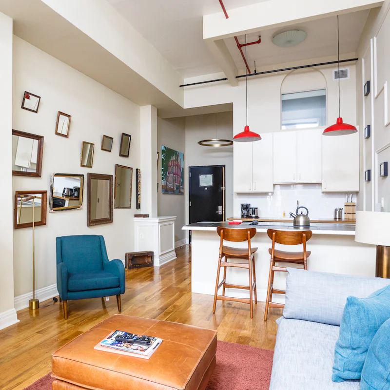 Kick back and relax in the open-plan living space