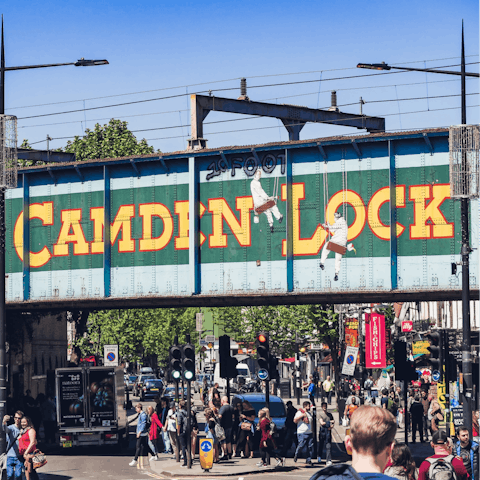 Explore Camden, ten minutes away by Tube