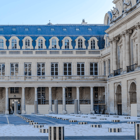 Begin your stay with a stroll to the Palais-Royal