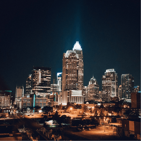Explore Charlotte from your great location in FreeMoreWest 