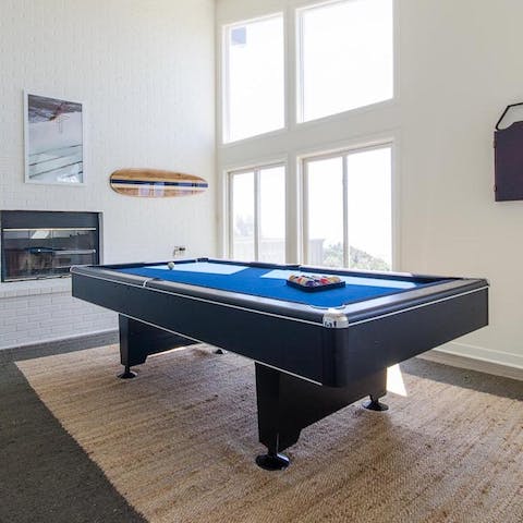 Challenge your loved ones to a game of pool