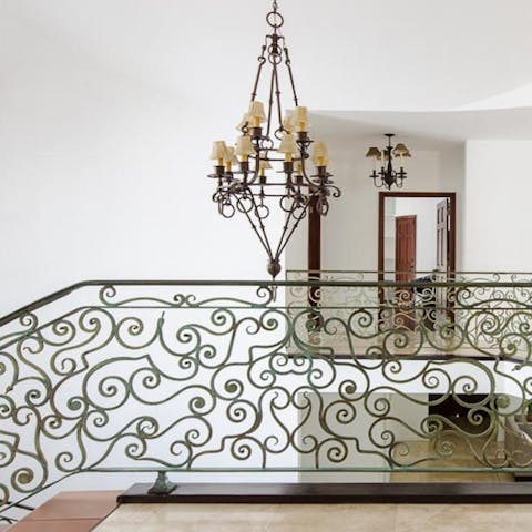 A Wrought Iron bannister