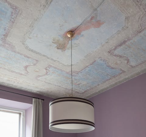 Take in the frescoed ceilings and original floor tiles