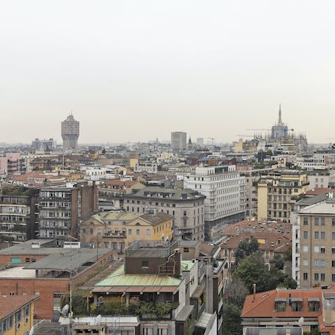 The view across the city