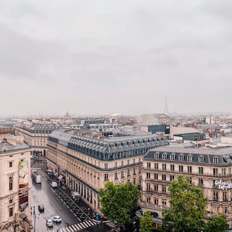 Visit Galeries Lafayette Haussmann for some retail therapy