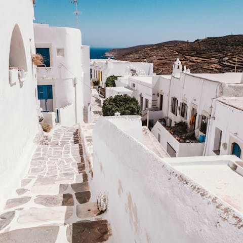 Spend a day exploring Sifnos and its white-washed buildings