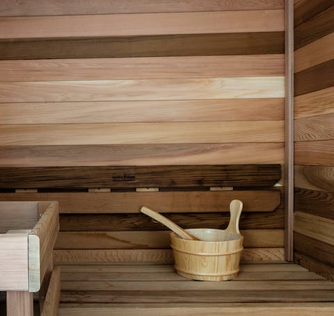 An in-house sauna 