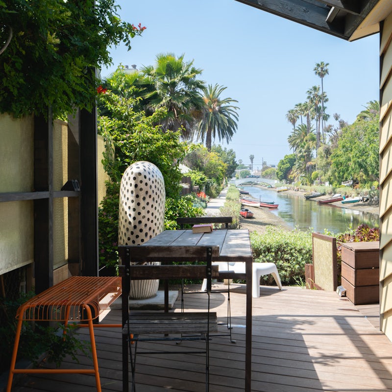The sheltered terrace