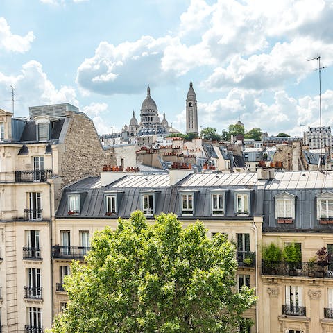 The views of Montmartre from your balcony